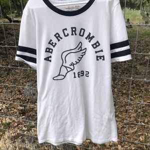 White Abercrombie and Fitch tee